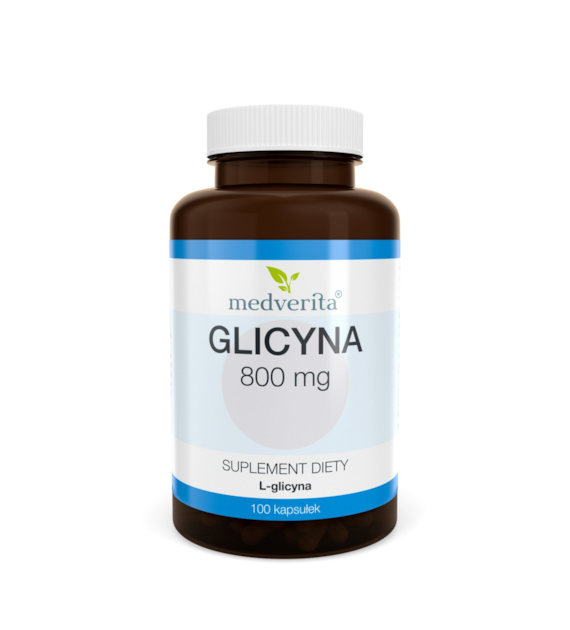 Medverita Glicyna 800 mg L-glicyna Aminokwas 100 k
