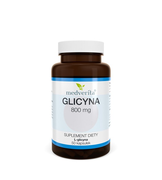 Medverita Glicyna 800 mg L-glicyna Aminokwas 50 k