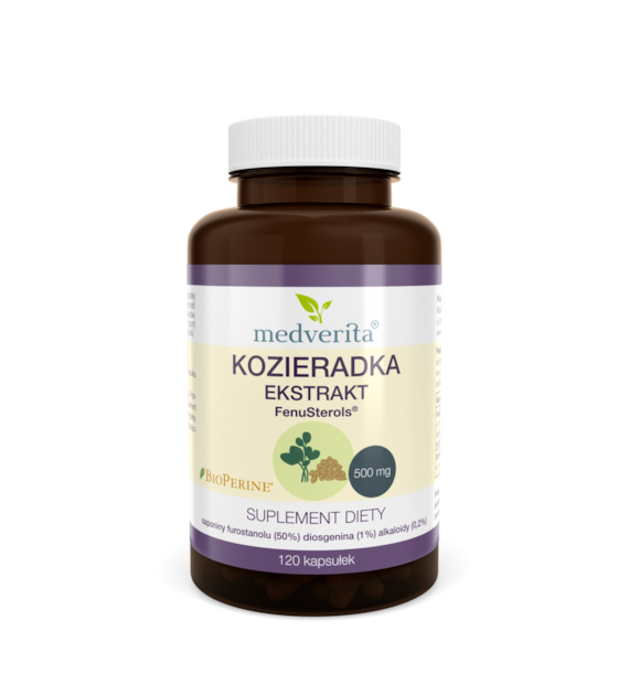 Medverita Kozieradka FenuSterols ekstrakt 120 kaps