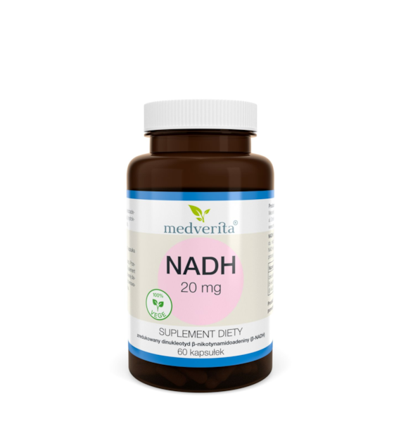 Medverita NADH 20mg 60 kapsułek