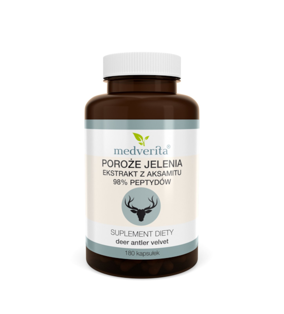 Medverita Poroże jelenia 98% 300 mg 180 kapsułek