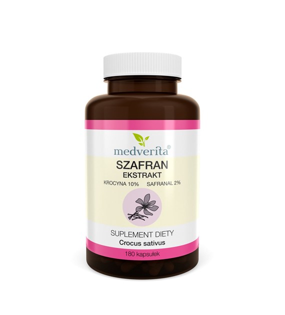 Medverita Szafran ekstrakt 180 kapsułek