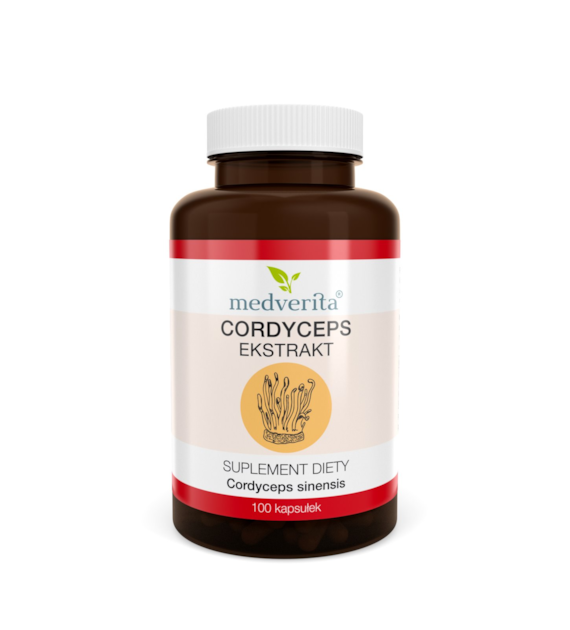 Medverita Cordyceps 500 mg Maczużnik chiński 100k.