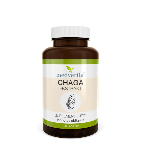 Medverita CHAGA ekstrakt 400 mg 120 kapsułek