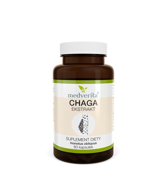 Medverita CHAGA ekstrakt 400 mg 60 kapsułek