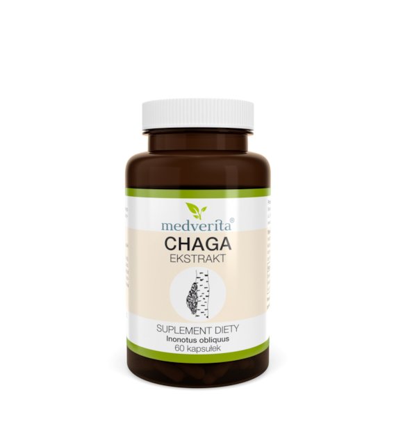 Medverita CHAGA ekstrakt 400 mg 60 kapsułek
