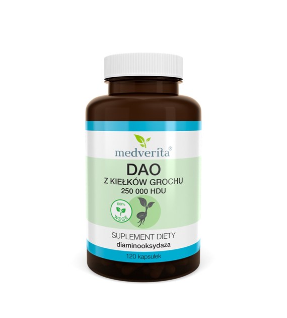 Medverita DAO z kiełków grochu 120 kapsułek