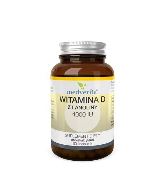 Medverita D3 4000 IU witamina D z lanoliny 60 kap