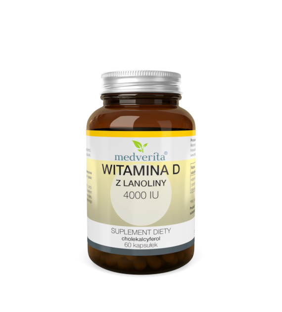 Medverita D3 4000 IU witamina D z lanoliny 60 kap