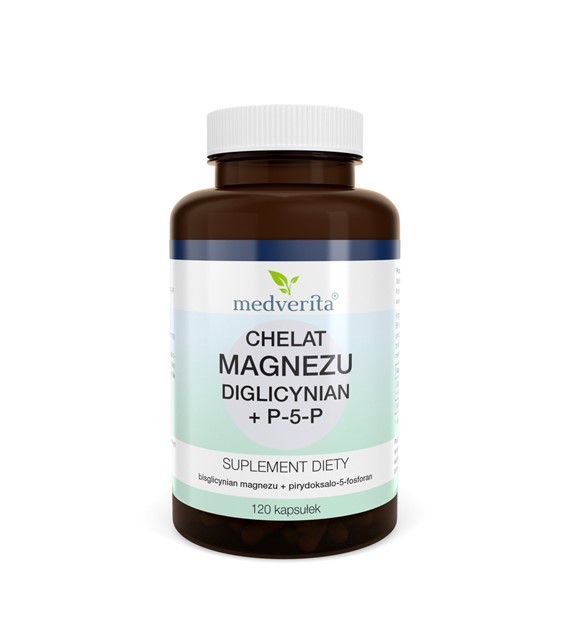 Medverita Magnez chelat + P-5-P 120 kapsułek