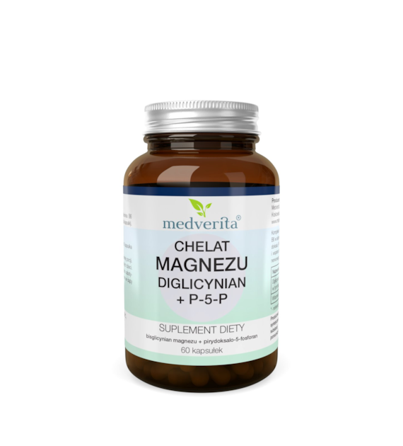 Medverita Magnez chelat + P-5-P 60 kapsułek
