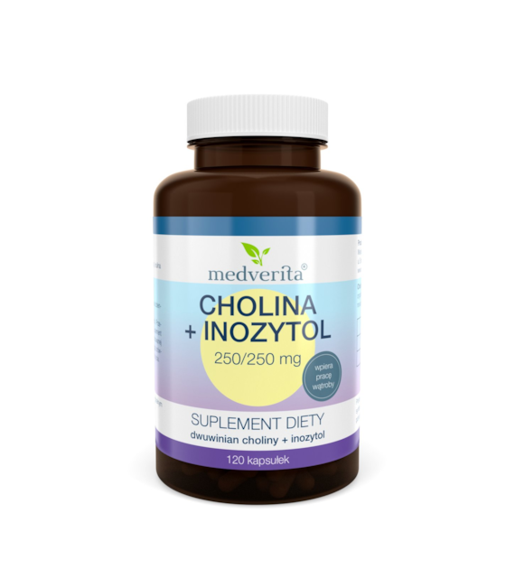 Medverita Cholina + Inozytol 120 kapsułek