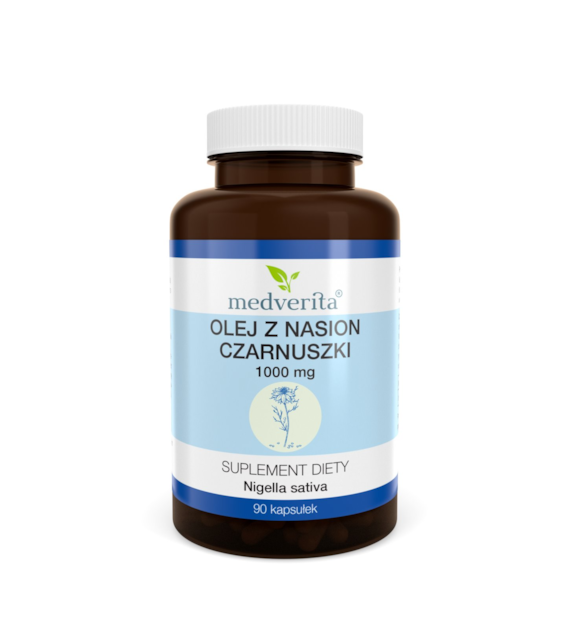 Medverita Olej z nasion czarnuszki 1000 mg 90 kaps