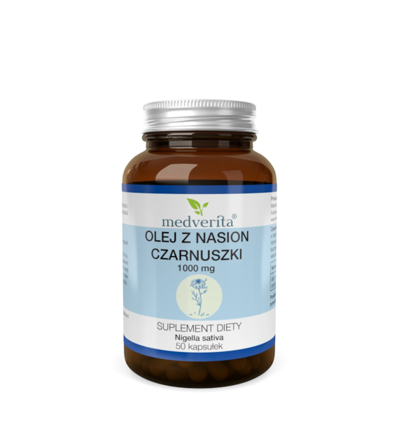 Medverita Olej z nasion czarnuszki 1000 mg 50 kaps