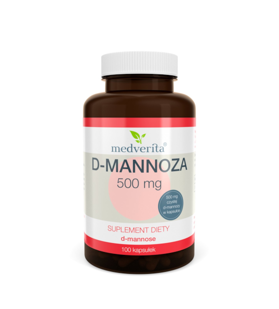 Medverita D-mannoza 500 mg 100 kapsułek