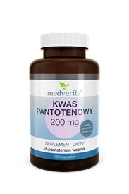 Medverita Kwas pantotenowy 200 mg 180 kapsułek