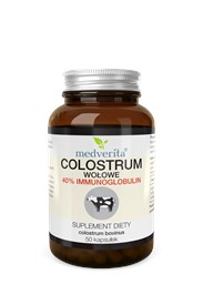 Medverita Colostrum wołowe 400 mg 50 kapsułek