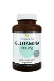 Medverita Glutamina 500 mg 120 kapsułek
