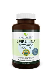 Medverita Spirulina Hawajska 500 mg - 100 kapsułek