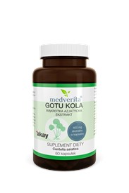 Medverita Gotu Kola wąkrotka Ekstrakt 20% 60 kaps