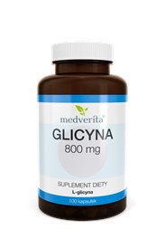 Medverita Glicyna 800 mg L-glicyna Aminokwas 100 k