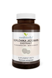 Medverita Soplówka Jeżowata Ekstrakt 120 kapsułek