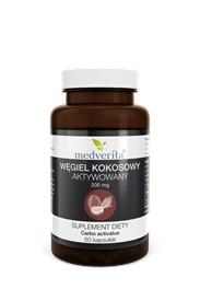 Medverita Węgiel kokosowy aktywny 200 mg 60 kaps