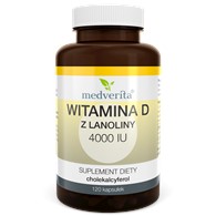 Medverita D3 4000 IU witamina D z lanoliny 120 kap