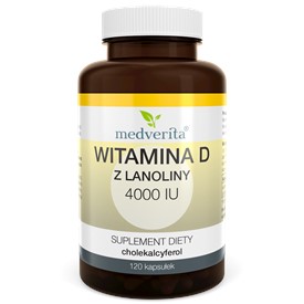 Medverita D3 4000 IU witamina D z lanoliny 120 kap
