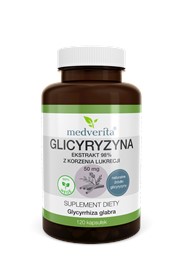 Medverita Glicyryzyna 50 mg Lukrecja Korzeń 120 k.