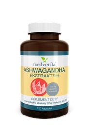 Medverita Ashwagandha 9% 120 kapsułek