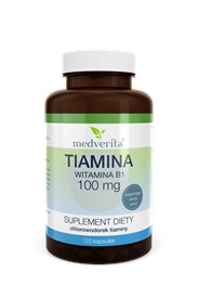 Medverita Tiamina (wit. B1) 100 mg 120 kapsułek