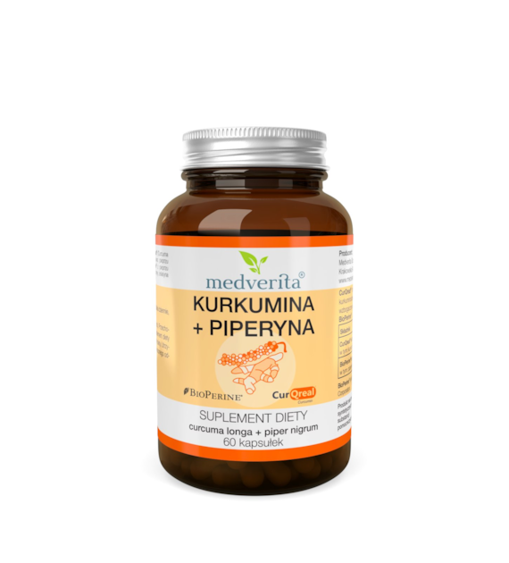 Medverita Kurkumina + Piperyna 60 kapsułek