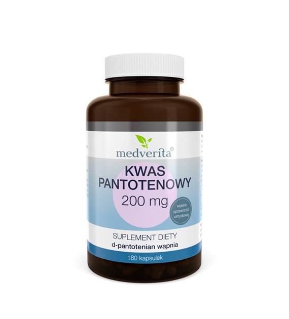 Medverita Kwas pantotenowy 200 mg 180 kapsułek