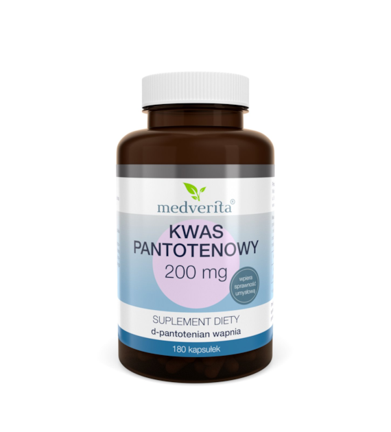Medverita Kwas pantotenowy 200 mg 180 kapsułek