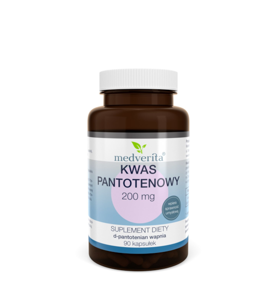 Medverita Kwas pantotenowy 200 mg 90 kapsułek