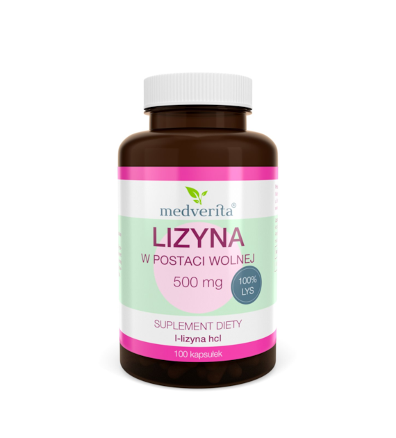 Medverita Lizyna 500 mg 100 kapsułek