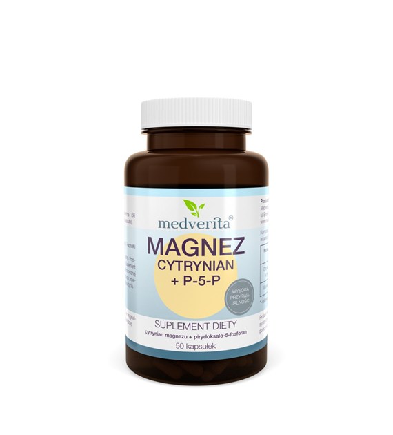 Medverita Magnez cytrynian + P-5-P 50 kapsułek