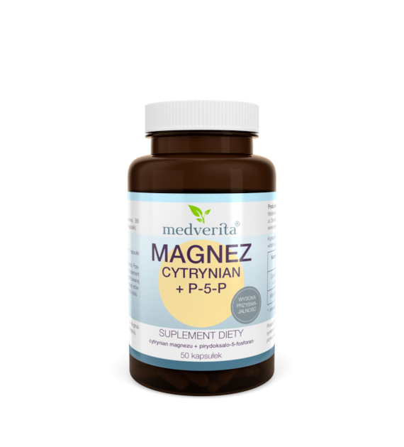 Medverita Magnez cytrynian + P-5-P 50 kapsułek