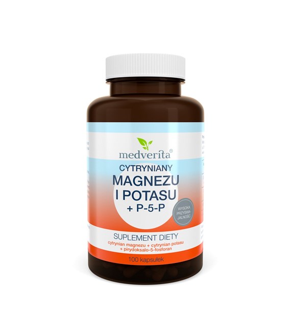 Medverita Magnez + Potas + P-5-P 100 kapsułek