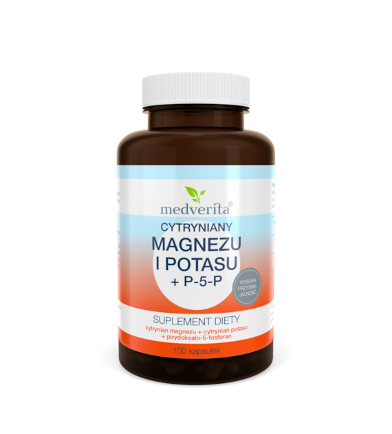 Medverita Magnez + Potas + P-5-P 100 kapsułek